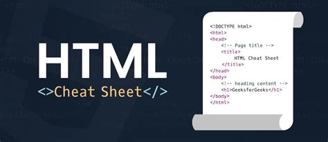 html geeks for geeks|html cheat sheet geeks.